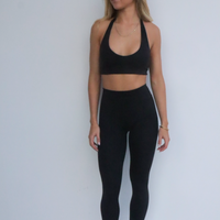 Ankle-Length Leggings- Black