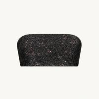 Amelia Sparkle Bandeau - Black Sand