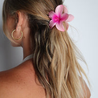 Frangipani Hawaii Hair Clip Fuchsia pink