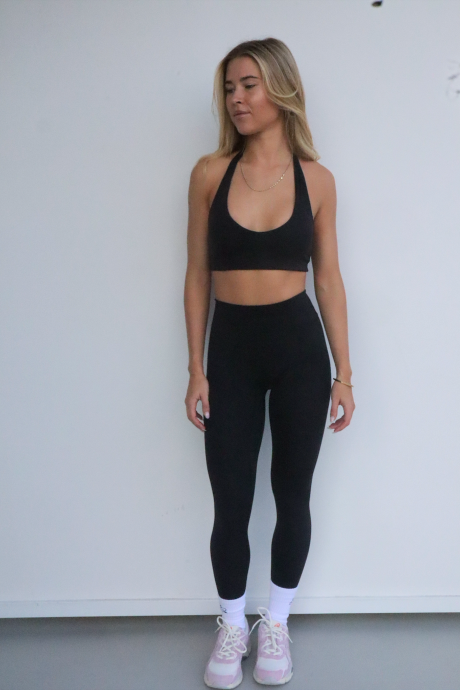 Ankle-Length Leggings- Black