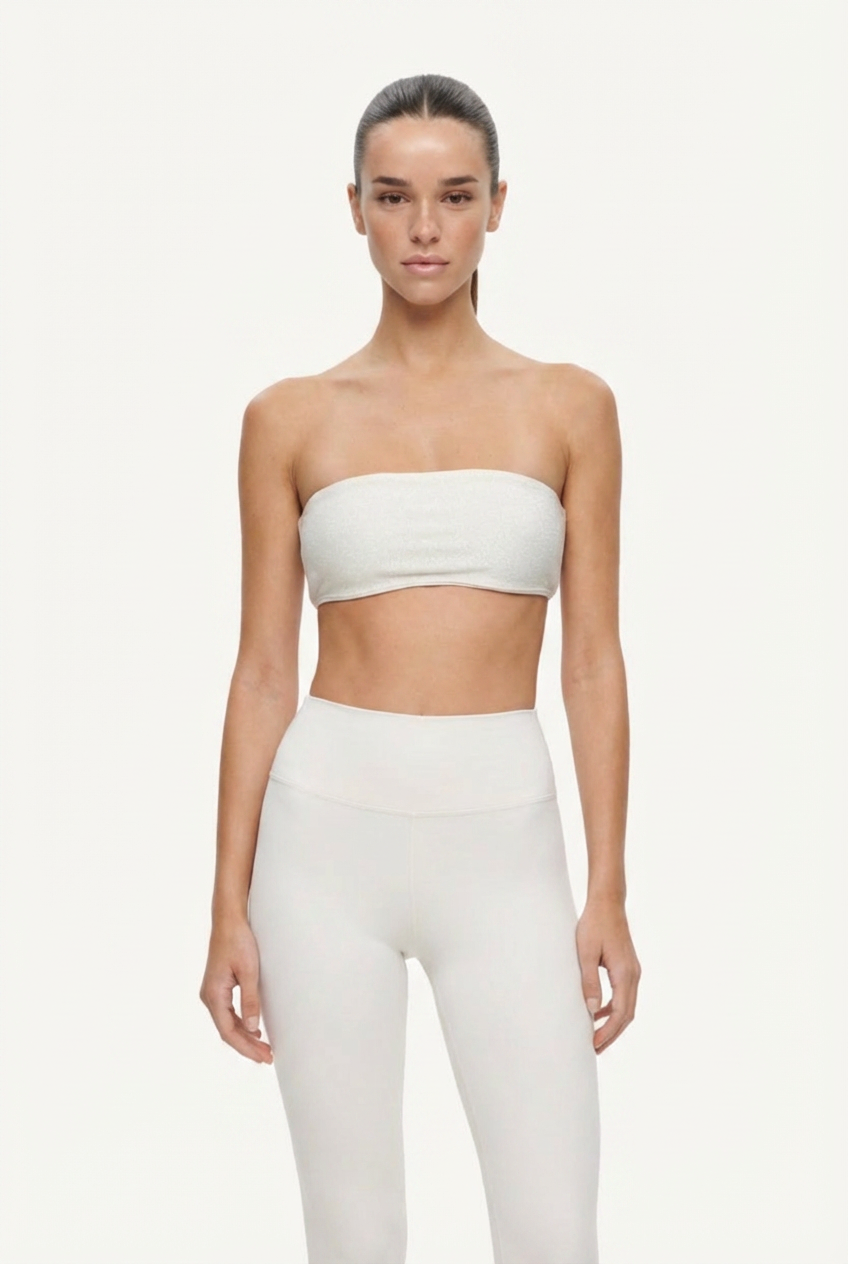 Amelia Sparkle Bandeau - Champagne lurex